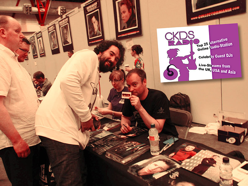 David Hewlett AKA Rodney McKay From Stargate Atlantis, with CKDS RADIO Bossman, Stephen Driver at the LFCC Comic Con